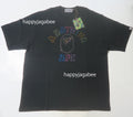A BATHING APE RHINESTONE COLLEGE RELAXED FIT TEE