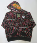 A BATHING APE BAPE x 88RISING GLOW IN THE DARK CAMO SHARK FULL ZIP HOODIE