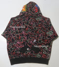 A BATHING APE BAPE x 88RISING GLOW IN THE DARK CAMO SHARK FULL ZIP HOODIE