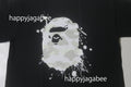 A BATHING APE CITY CAMO PAINTING APE HEAD TEE