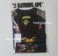 A BATHING APE BAPE KIDS WILD LEOPARD PATTERN BABY MILO RAGLAN L/S TEE