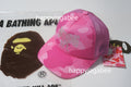 A BATHING APE Ladies' COLOR CAMO CRYSTAL BATHING APE LOGO MESH CAP