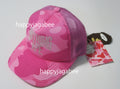 A BATHING APE Ladies' COLOR CAMO CRYSTAL BATHING APE LOGO MESH CAP