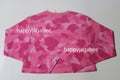 A BATHING APE Ladies' COLOR CAMO CROPPED L/S TEE