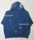 A BATHING APE CLOUD CAMO TIGER UPCYCLED RELAXED FIT FULL ZIP HOODIE