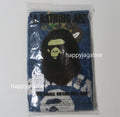 A BATHING APE INDIGO DYED CLOUD CAMO COLLEGE RELAXED FIT TEE