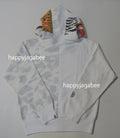 A BATHING APE Ladies' CITY CAMO TIGER SHARK FULL ZIP HOODIE