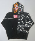 A BATHING APE Ladies' CITY CAMO TIGER SHARK FULL ZIP HOODIE