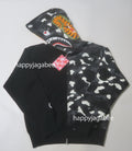 A BATHING APE Ladies' CITY CAMO TIGER SHARK FULL ZIP HOODIE