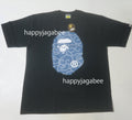 A BATHING APE JAPANESE CLOUD CAMO BIG APE HEAD TEE