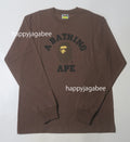 A BATHING APE COLLEGE L/S TEE