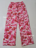 A BATHING APE Ladies' ABC CAMO A BATHING APE LOGO STRAIGHT SWEAT PANTS