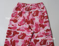 A BATHING APE Ladies' ABC CAMO A BATHING APE LOGO STRAIGHT SWEAT PANTS