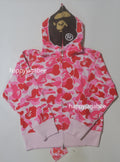 A BATHING APE Ladies' ABC CAMO 2ND APE FULL ZIP HOODIE