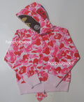 A BATHING APE Ladies' ABC CAMO 2ND APE FULL ZIP HOODIE