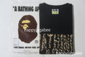 A BATHING APE WILD LEOPARD PATTERN NYC LOGO TEE