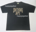 A BATHING APE WILD LEOPARD PATTERN NYC LOGO TEE