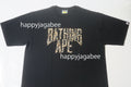 A BATHING APE WILD LEOPARD PATTERN NYC LOGO TEE