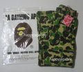 A BATHING APE Ladies' ABC CAMO A BATHING APE LOGO STRAIGHT SWEAT PANTS
