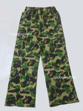 A BATHING APE Ladies' ABC CAMO A BATHING APE LOGO STRAIGHT SWEAT PANTS