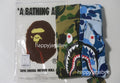 A BATHING APE BAPE KIDS ABC CAMO MULTI SHARK ZIP HOODIE