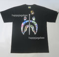 A BATHING APE ART CAMO SHARK TEE