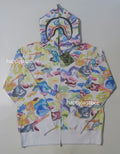 A BATHING APE ART CAMO SHARK FULL ZIP HOODIE