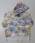 A BATHING APE ART CAMO SHARK FULL ZIP HOODIE