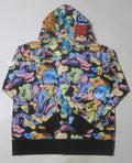 A BATHING APE ART CAMO SHARK FULL ZIP HOODIE