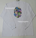 A BATHING APE ART CAMO APE HEAD RELAXED FIT L/S TEE