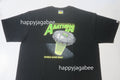 A BATHING APE APE HEAD UFO ON MOON TEE