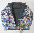 A BATHING APE ART CAMO REVERSIBLE DOWN JACKET