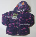 A BATHING APE BAPE KIDS COLOR CAMO SHARK 4WAY DOWN JACKET