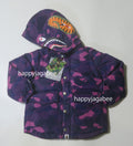A BATHING APE BAPE KIDS COLOR CAMO SHARK 4WAY DOWN JACKET