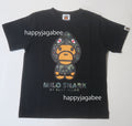 A BATHING APE BAPE KIDS 1ST CAMO MILO SHARK TEE