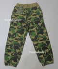 A BATHING APE BAPE KIDS ABC CAMO ONE POINT SWEAT PANTS