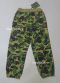 A BATHING APE BAPE KIDS ABC CAMO ONE POINT SWEAT PANTS