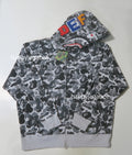 A BATHING APE DEF JAM CAMO SHARK RELAXED FIT FULL ZIP HOODIE