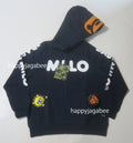 A BATHING APE BAPE KIDS BAPE MILO PLUSH DOLL ZIP HOODIE