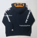 A BATHING APE BAPE KIDS BAPE MILO PLUSH DOLL ZIP HOODIE