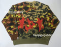 A BATHING APE 1ST CAMO UPCYCLED RELAXED FIT CREWNECK SWEAT SHIRT