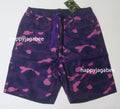 A BATHING APE COLOR CAMO SHARK REVERSIBLE SHORTS