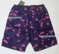 A BATHING APE COLOR CAMO SHARK REVERSIBLE SHORTS