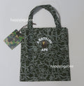 A BATHING APE BAPE KIDS NEON CAMO COLLEGE RAIN PONCHO TOTE SET