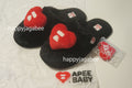 A BATHING APE APEE HEART FURRY SLIPPER