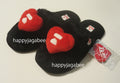 A BATHING APE APEE HEART FURRY SLIPPER