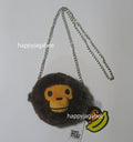A BATHING APE BABY MILO STORE BABY MILO FACE CROSS BAG