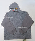 A BATHING APE BAPE BY KAZUKI KURAISHI HALF ZIP SHARK RELAXED FIT HOODIE