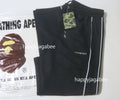 A BATHING APE LINE CAMO JACQUARD METAL LOGO RELAXED FIT TRACK SWEAT PANTS