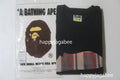 A BATHING APE BAPE CHECK APE FACE TEE